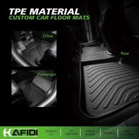 All Weather Car Floor Mats & Cargo Liner for Honda HR-V 2023 2024 2025 2026 /HR-V Hybrid 2023 2024 2025 2026 Custom Fit Full Set Accessories - Black - Image 2