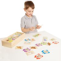 Melissa & Doug Self-Correcting Alphabet Wooden Puzzles with Storage Box (52 pcs) ABC Puzzles, Wooden Alphabet Puzzle for Kids Ages 4+ - Image 9