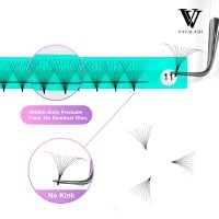 VAVALASH 320 Fans Premade Fans Eyelash Extensions 10D 14D 16D 20D 0.05 0.07 Thickness C/D Curl Middle Stem Premade Fans Volume Lash Extensions (320 Fans-10D-0.05-D-8-15mm) - Image 3