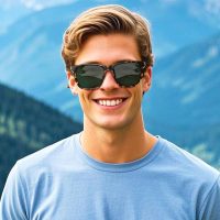 Polarized Sunglasses Women Men Square Sun Glasses Driving Running Fishing Golf SY6047 - Image 2