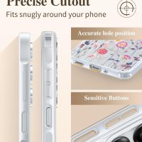 GVIEWIN for Samsung Galaxy A16 5G Case, [Screen & Camera Lens Protector] [Military-Grade Protective] Women Clear Floral Not Yellowing Shockproof Bumper Phone Case for Galaxy A16, Floratopia/Colorful - Image 7