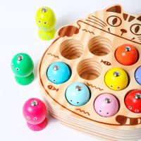 Montessori Magnetic Wooden Fishing Game for Toddlers 1-3 Years Old,Fine Motor Skills Early Learning Eyes Hands Cooperation Toy for Boys & Girls Great Birthday Gift - Image 3
