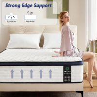 Queen Mattress 12 Inch Mattress Queen Size - Memory Foam & Pocket Coils Springs, Pressure Relief, Medium Firm Comfort, Motion Isolation, Ideal for All Sleep Positions, CertiPUR-US Certified - Image 4