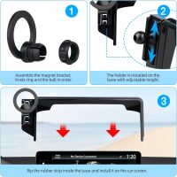 Car Phone Holder Compatible with Honda HR-V 2023-2025 /CR-V 2023-2025 with 9 in Screen, Phone Mount Compatible with MagSafe Car Cell Phone Mount Accessories - Image 5