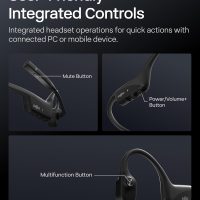 OpenComm2 UC 2025 Upgrade - Open-Ear Wireless Computer Headset with Boom Mic, Bone Conduction Bluetooth Stereo Headphones, USB-C Dongle Compatible with PC and Mac, Zoom Certified - C120 UC - Image 8