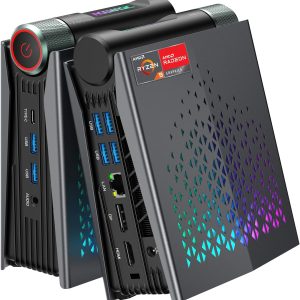 ACEMAGICIAN S3A Mini PC, Ryzen 9 6900HX, 32GB DDR5 1TB NVME SSD Small Gaming Computers,Tiny Desktop with AMD Radeon 680M, Type C|WiFi 6|BT 5.2|Dual Channel|Office|Home|Casual Games