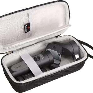Mchoi Shockproof Carrying Case Fits for Gimbal Stabilizer for Smartphone 3-Axis Phone Gimbal, Waterproof Black Travel Protective Case