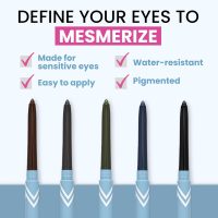 PrimeEyes Glide Eyeliner for Mature Women – Water-Resistant, Long-Stay and Mess-Proof – Gel Cream Texture, Discreet Sharpener and Effective Smudger (Black) - Image 2