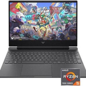 HP Victus 15.6" FHD 144HZ Gaming Laptop | AMD Ryzen 5-7535HS (Beat i7-11800H) | AMD Radeon RX 6550M|Backlit Keyboard| 32GB RAM DDR5 | 512GB SSD | Windows 11 Home | Bundle with USB 3.0 Hub