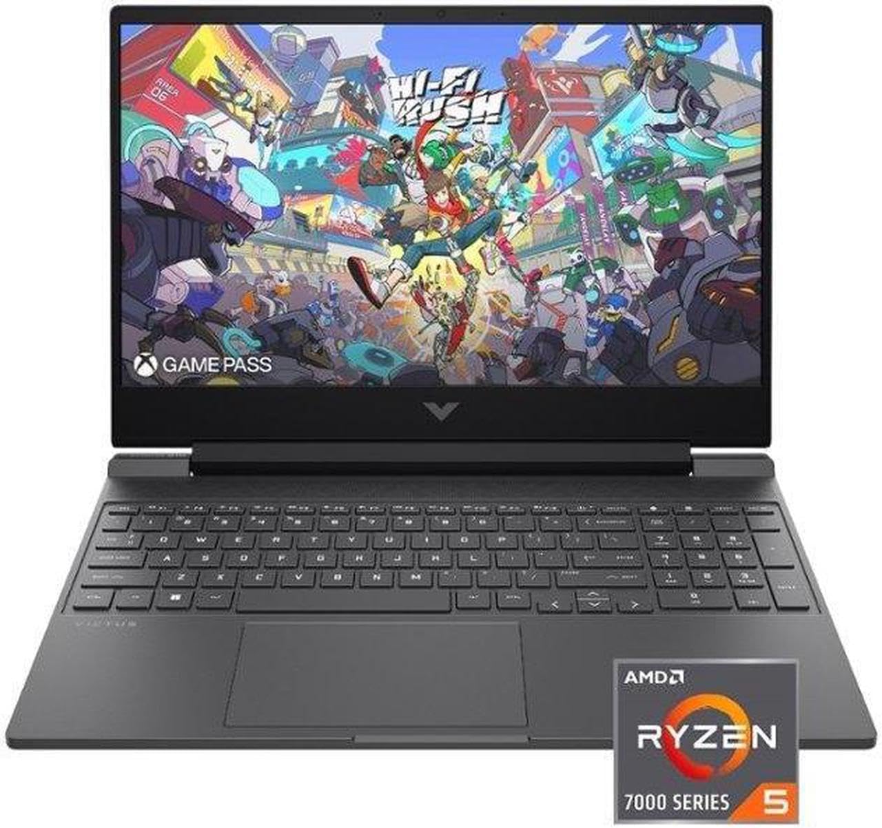 HP Victus 15.6″ FHD 144HZ Gaming Laptop | AMD Ryzen 5-7535HS (Beat i7-11800H) | AMD Radeon RX 6550M|Backlit Keyboard| 32GB RAM DDR5 | 512GB SSD | Windows 11 Home | Bundle with USB 3.0 Hub
