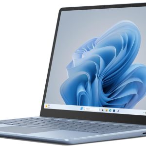 Microsoft Surface Laptop Go 3 (2023) - 12.4" Touchscreen, Thin & Lightweight, Intel Core i5, 8GB RAM, 256GB SSD SSD, with Windows 11, Ice Blue Color Copilot
