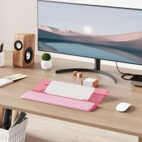 Computer Keyboard Wrist Rest Stand for Desktop, Keyboard Holder for Easy Typing with Wrist Pad for Office Desk, Home, School (Pink) - Image 7
