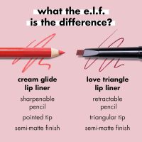 e.l.f. Cream Glide Lip Liner, Highly-Pigmented Pencil For Shaping & Sculpting Lips, Semi-Matte Finish, Vegan & Cruelty-Free, Dark Cocoa - Image 4