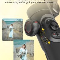 XE AI Version,Gimbal Stabilizer for Smartphone,NO APP AI Tracking, Gesture Control,360°Inception Gimbal with TikTok YouTube,3-Axis Foldable Handheld Tripod for iPhone& Android,Black - Image 5