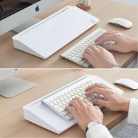 TSJ OFFICE Small Desktop Whiteboard -Glass Dry Erase Board Computer Keyboard Stand White Board Surface Pad with Drawer, Desk Organizers with Accessories for Office, Home, School Supplies - Image 7