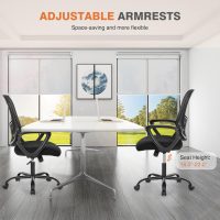 Sweetcrispy Home Office Ergonomic Mesh Executive Chair with Lumbar Support and Rolling Wheels, Computer Desk Adjustable Height Chair for Study - Image 7
