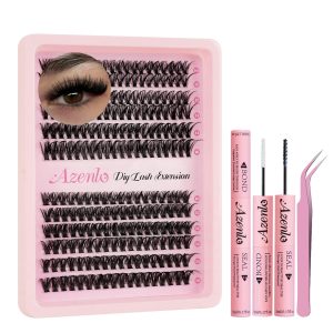 Lash Extensions 40D+60D Cluster 240pcs DIY Lash Clusters 10-16mm Eyelash Clusters Individual Think Band Lash Kit (40D+60D Kit)