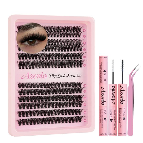 Lash Extensions 40D+60D Cluster 240pcs DIY Lash Clusters 10-16mm Eyelash Clusters Individual Think Band Lash Kit (40D+60D Kit)