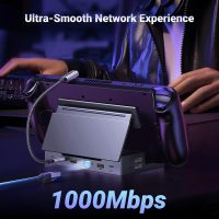 UGREEN Steam Deck Dock 9-in-1 USB C Docking Station with Foldable Stand, 4K@60Hz HDMI, Gigabit Ethernet, PD 100W, 10Gbps USB A&C 3.2, TF/SD Compatible with Steam Deck, Rog Ally, Rog X, Legion Go etc. - Image 6