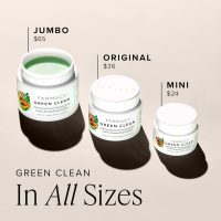 Farmacy Makeup Remover Cleansing Balm - Green Clean Waterproof Makeup Remover + Oil Based Cleanser - Gentle Exfoliating Double Cleanser - Melts From Balm to Milky Lather (100ml) - Image 8
