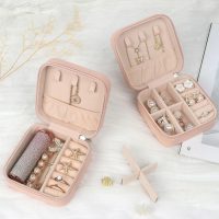 Travel Jewelry Case - Teacher Appreciation Gifts - Small Jewelry Travel Organizer Box Travel Essentials Christmas Gift for Women. White - Image 3