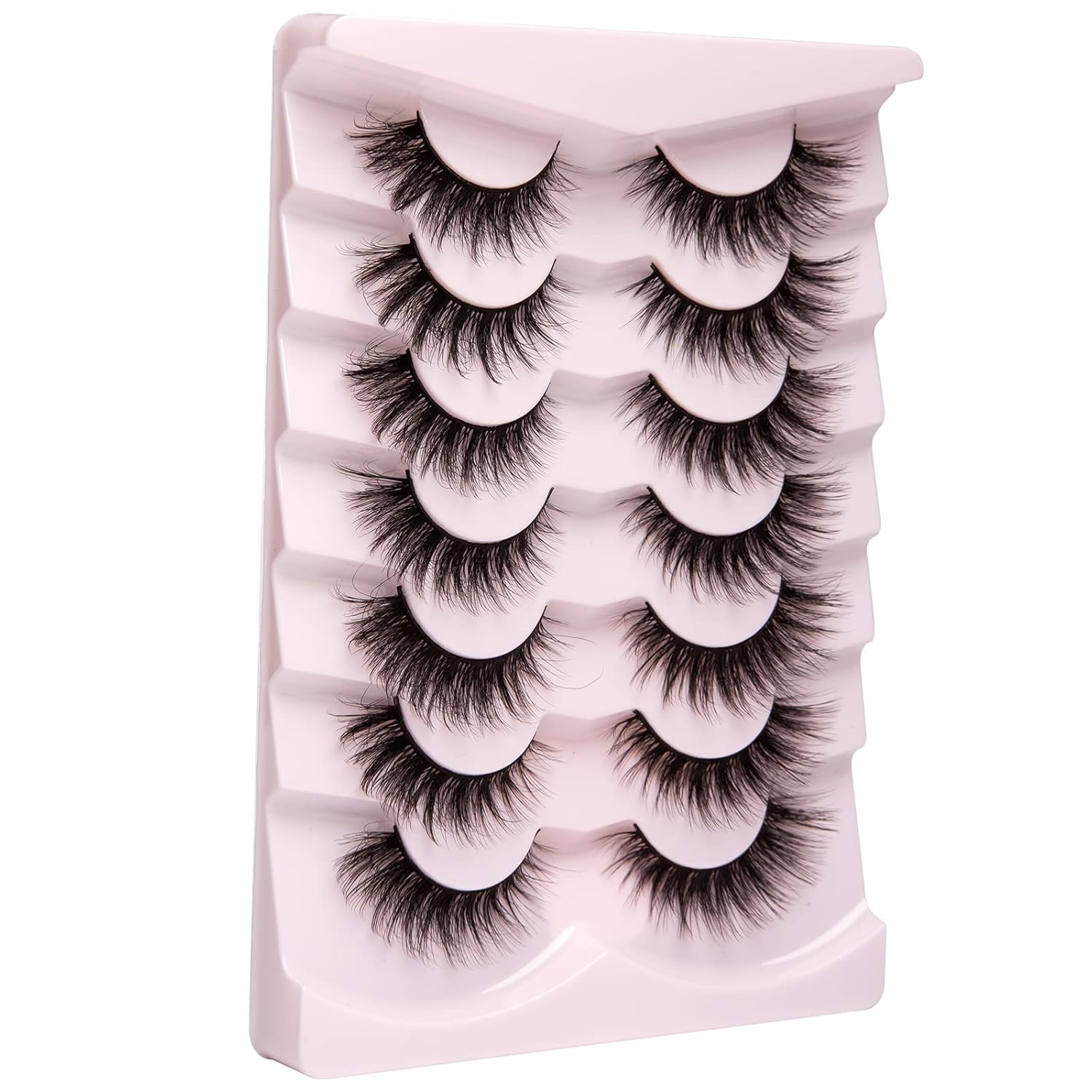 Onlyall Lashes Mink False Eyelashes Natural Wispy Lashes Soft Faux Mink Lashes Fluffy False Lashes 16MM A04 - Image 6