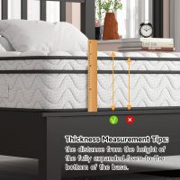 Vesgantti Queen Mattress, 10 Inch Hybrid Mattress in a Box with Memory Foam & Pocket Spring, Ergonomic Design for Pressure Relief, Medium Firm Feel,60"*80"*10" - Image 6