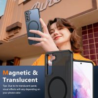 Hensinple for Samsung Galaxy S21 Case with 200% Stronger Magnetic,Military-Grade Drop Protection s21 Phone Case-Anti-Scratch & Anti-Fingerprint Matte, Skin-Friendly Galaxy s21 5g case[6.2"]-Black - Image 8
