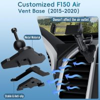 Kaishengyuan Metal Vent Phone Mount Compatible with 2015-2020 Ford F-150, 2017-2021 Super Duty & 2018-2021 Expedition, Car Solid Phone Holder Cellphone Cradles Bracket Stand for All Smartphone - Image 4