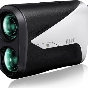 SUNPOW Golf Rangefinder with Slope -1000 Yards Range Finder with Flag Pole Locking Vibration-7X Magnification Rechargeable Golf Range Finders for Hunting