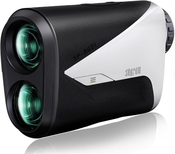 SUNPOW Golf Rangefinder with Slope -1000 Yards Range Finder with Flag Pole Locking Vibration-7X Magnification Rechargeable Golf Range Finders for Hunting