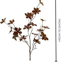 NuT's 3pcs Artificial Eucalyptus Leaves, Greenery,Home Decor Flowers, Silk Flowers, Fake Flowers for Coffee Table, Living Room,Dining Table, Autumn Spring Winter (3pcs Brown) - Image 9