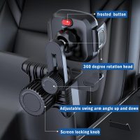 Phone Mount for Tesla Model 3/Y Accessories 2025, Adjustable Universal Phone Holder for Tesla Model 3/Y/Cybertruck Screen, Non-Adhesive Car Mount Fits All Smartphone - Image 6