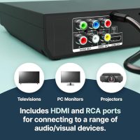 Compact DVD Player, HDMI DVD Players for TV with USB Input, All Region Free Disc Player, Support NTSC/PAL System HD 1080P with HDMI & AV Cable and Remote Control - Image 6