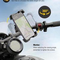Bike Phone Holder, Universal Motorcycle Phone Holder with 360 Rotate for 4.7-6.8 Inch Smartphones, Compatible with Road Bike MTB Scooter - Image 6
