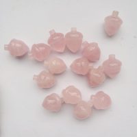 2 Pcs Natural Rose Quartz Pocket Hazelnut Figurine Decor Gemstone,1 Inchs Reiki Balancing Crystal and Healing Palm Stones - Image 3