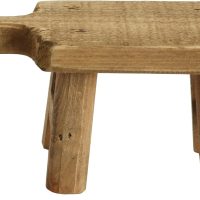 Creative Co-Op Small Wood Pedestal with Handle - Image 3