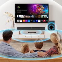 MZEIBO Sound bar with Subwoofer, 120W Bluetooth 5.0 TV Soundbar Home Theater System with Wired Subwoofer, Deep Bass Audio System with BT/ARC/Optical/AUX Connection for TV PC - Image 7