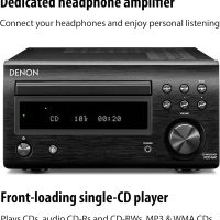Denon D-M41 Home Theater Mini Amplifier and Bookshelf Speaker Pair - Compact HiFi Stereo System with CD, FM/AM Tuner and Wireless Bluetooth Music | Perfect for Small Rooms and Home Cinema - Image 8