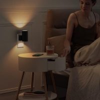 L LOHAS LED Night Light Plug in, Modern Night Lights Plug into Wall, Dusk to Dawn Sensor, Soft White 3000K, 0-100LM Adjustable Brightness, Dimmable Night Lights for Hallway Bedroom Stairway, 2 Pack - Image 8