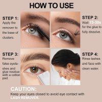 Eyelash Glue Remover 5ML Cluster Lash Remover for Individual False Lashes, Bond and Wispys, Gentle Non-irritating Mascara Wand - Image 7