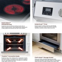 RRE303TS Electric Range Oven with Timer and AirFry Infrared Stove Burners, True Convection, Easy Reach Racks, 30", Stainless Steel - Image 3