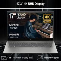 HP Envy 17.3" 4K Ultra 7 Business Laptop, 17.3" 4K UHD 3840 * 2160 Display, Intel Core Ultra 7 155H, 64GB DDR5 RAM, 2TB SSD, HDMI, Webcam, Backlit KB, Wi-Fi 7, W11P, Adata 512 External SSD Bundle - Image 3