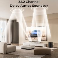 ULTIMEA 3.1.2ch Sound Bar with Dolby Atmos, Surround Sound System for TV with 6.5 inch Subwoofer, Sound Bar for Smart TV, Soundbar with Subwoofer for Home Theater, BT 5.4, HDMI eARC, Skywave F30 Boom - Image 2
