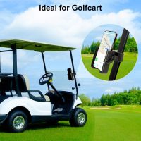 Golf Cart Phone Holder, Universal Rotatable Golf Cart Phone Mount Phone Holder Compatible with iPhone/Samsung/Pixel and Smartphones, Golf Cart Accessories for Yamaha Club Car EZGO ICO - Image 6