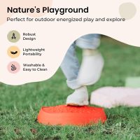 Tiny Land Stepping Stones for Kids, 5pcs Non-Slip Toddler Stepping Stones, Sensory Stepping Stones for Promoting Toddler's Balance & Coordination Skills, Stepping Stones for Toddlers 3-5 - Image 4