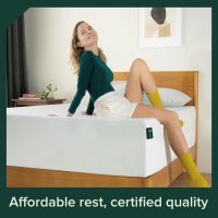 ZINUS 12 Inch Queen Green Tea Memory Foam Mattress [New Version], Fiberglass free, Medium Firm Feel, Zoned Pressure Relief, Certified Safe Foams & Fabric, Mattress in A Box - Image 3