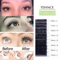 TDANCE Classic Lash Extensions Premium C CC D DD J B L Curl 0.03-0.18mm Thickness Semi Permanent Volume Eyelash Extensions Professional Salon Use Mixed 10-17mm Length In One Tray (D-0.05,10-17mm) - Image 6
