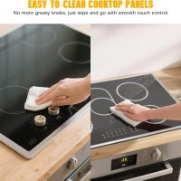 Electric Cooktop 36 Inch, 5 Burners Electric Stove Top Touch Control, 8400W Built-in Ceramic Stovetop 36" with Expandable Zone, Child Lock, Timer, Pause Control, 220-240v Hardwired (No Plug) - Image 7
