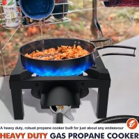 Llamaviva Propane Burner, High Pressure 100,000 BTUs Single Gas Stove with 4.1ft Adjustable Hose with Regulator,Propane Stove for Outdoor Cooking, Seafood Boil,Turkey Fry - Image 8